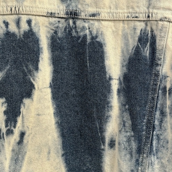 Seven7 Blue Tie-Dye Acid Wash Jean Jacket - Picture 7 of 12